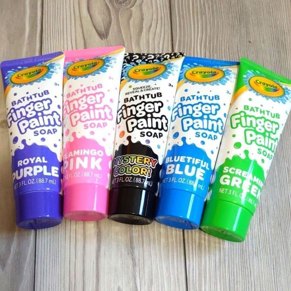 Crayola Bath, Skin & Hair 642 Set Of 5 Crayola Bathtub Finger Paint